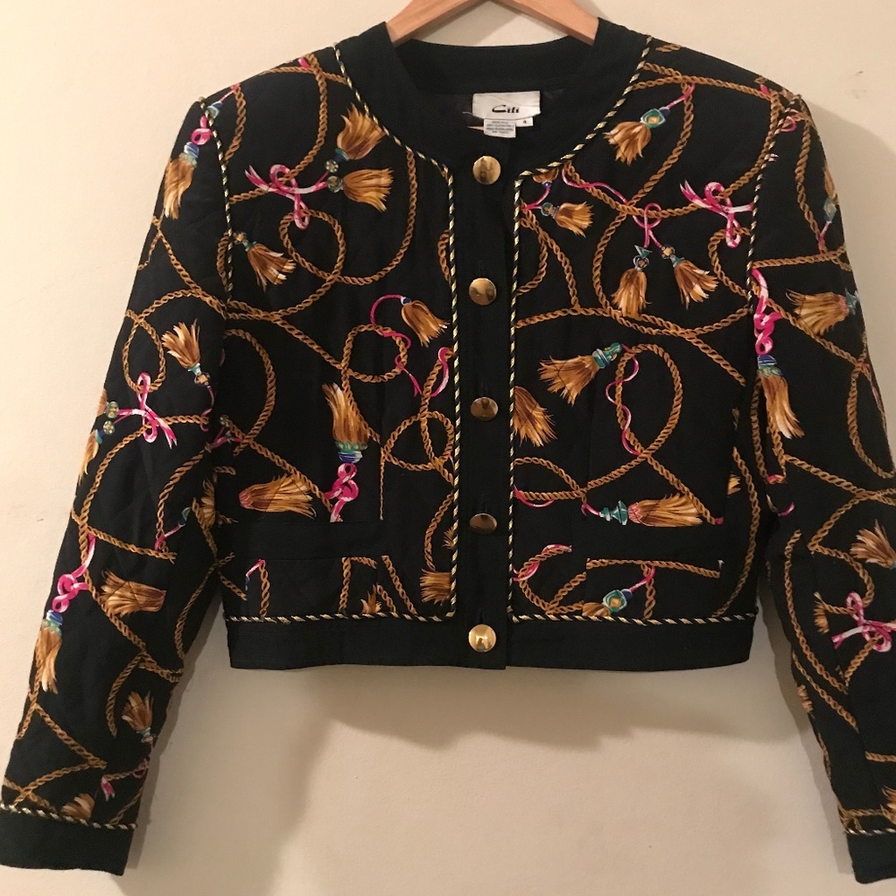 vintage crop blazer
